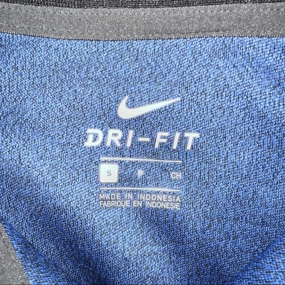 Nike Dri Fit Mens Coaches 1/2 Zip Blue Pullover - Picture 7 of 11